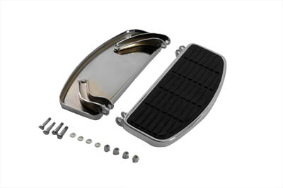 'D' Driver Footboard Set Chrome - V-Twin Mfg.