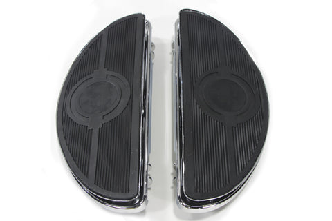 Driver Footboard Set Chrome - V-Twin Mfg.