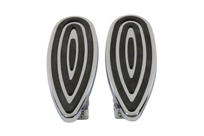 Driver Footboard Set with Teardrop Design - V-Twin Mfg.