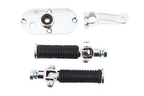 FX Mid-Footpeg Set Chrome - V-Twin Mfg.