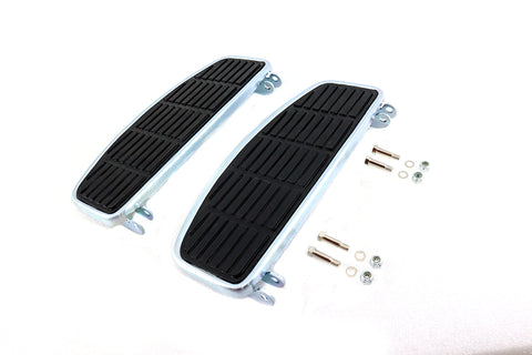 'D' Driver Footboard Set Zinc - V-Twin Mfg.