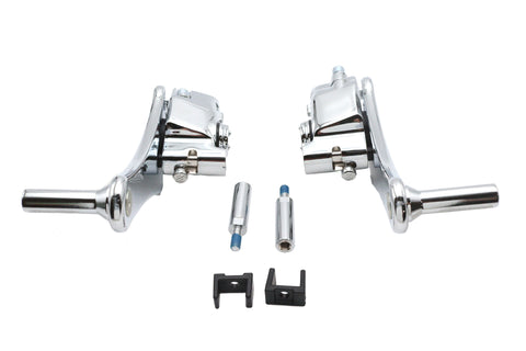 Adjustable Auxiliary Passenger Footpeg Mount Set - V-Twin Mfg.