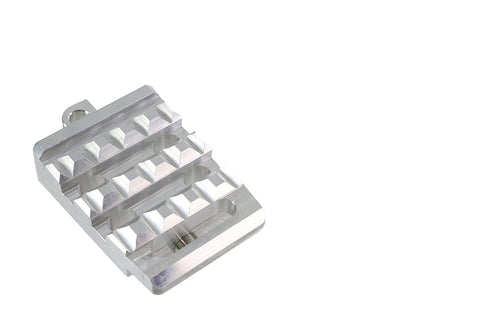 Grate Passenger Footpeg Set Chrome - V-Twin Mfg.