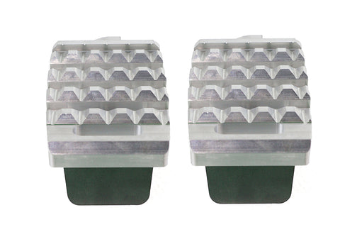 Grate Driver Footpeg Set Chrome - V-Twin Mfg.