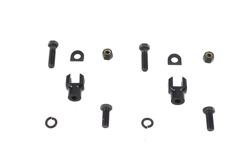 Footpeg Yoke Set Black - V-Twin Mfg.