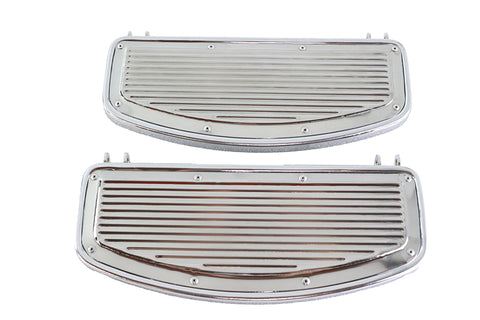 Driver Footboard Set With Ribbed Design - V-Twin Mfg.