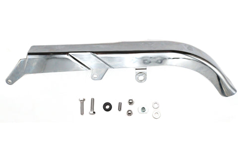 Chrome Rear Belt Guard Upper - V-Twin Mfg.