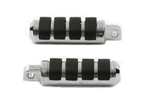 Small Cats Paw Footpeg Set Chrome - V-Twin Mfg.