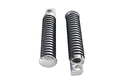 O-Ring Style Extended Footpeg Set Chrome - V-Twin Mfg.