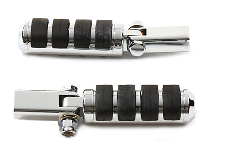 Passenger Footpeg Set Soft Paw Chrome - V-Twin Mfg.