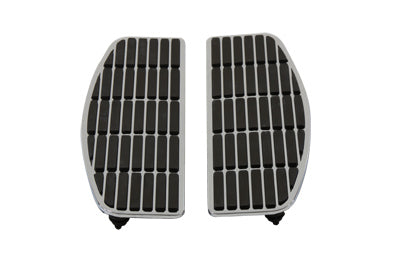 Footboard Mat Set Chrome - V-Twin Mfg.
