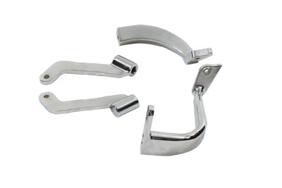 Footboard Mount Bracket Set Chrome - V-Twin Mfg.