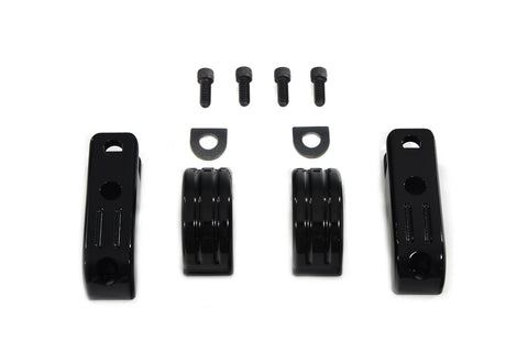 Black Engine Bar Footpeg Mount - V-Twin Mfg.