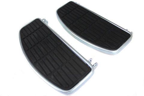 'D' Driver Footboard Set Zinc - V-Twin Mfg.