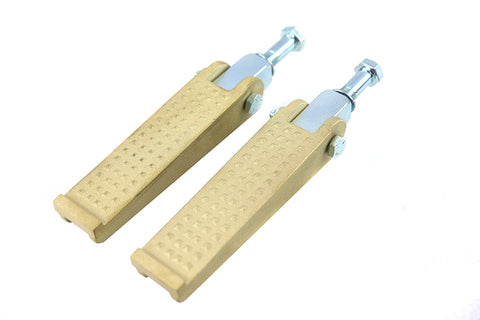 Anderson Chopper Style Footpeg Set Brass - V-Twin Mfg.