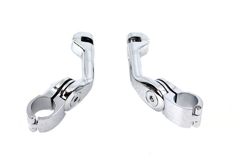 Adjustable Long Footpeg Mount Kit Chrome - V-Twin Mfg.