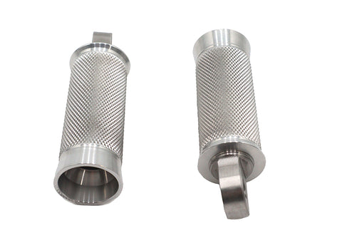 Speedster Hollow Point Male Footpeg Set Polished - V-Twin Mfg.