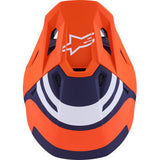ALPINESTARS SM7 Helmet - Core - Matte Orange/Blue - XS 8301826-408-XS