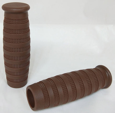 Brown Grip Set - V-Twin Mfg.