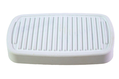 White Brake Pedal Rubber - V-Twin Mfg.