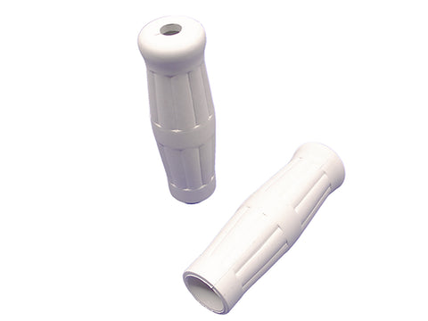 White Grip Set 1909 Style - V-Twin Mfg.