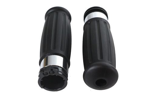 Black Grip Set 1909 Style - V-Twin Mfg.