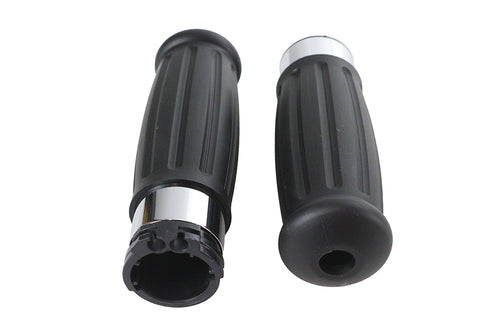 Black Grip Set 1909 Style - V-Twin Mfg.
