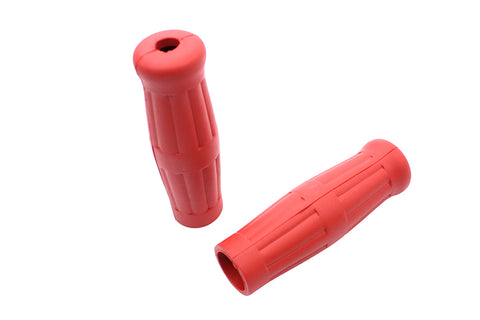 Bright Red Grip Set 1909 Style - V-Twin Mfg.