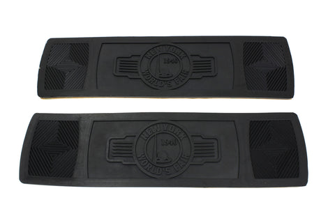 World's Fair Rectangular Footboard Rubber Set - V-Twin Mfg.
