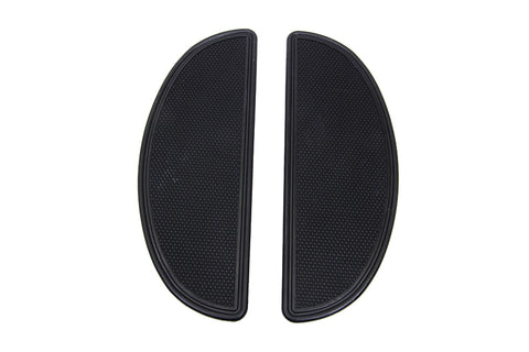 Driver Upper Footboard Plate Set Black - V-Twin Mfg.