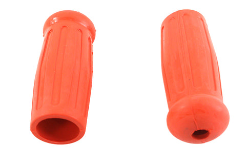Replica Short Stock Handlebar Grip Set Orange - V-Twin Mfg.