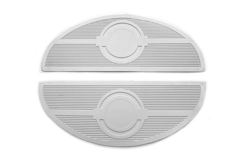Footboard White Mat Set - V-Twin Mfg.
