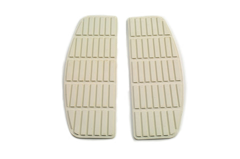 Footboard White Mat Set - V-Twin Mfg.