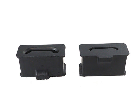 Muffler Mount Set Black Rubber - V-Twin Mfg.