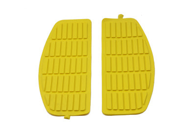 Footboard Yellow Mat Set - V-Twin Mfg.