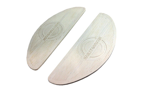 Footboard Mat Set White - V-Twin Mfg.
