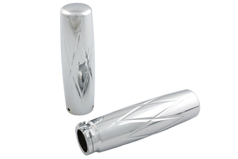 Billet Diamond Style Grip Set - V-Twin Mfg.