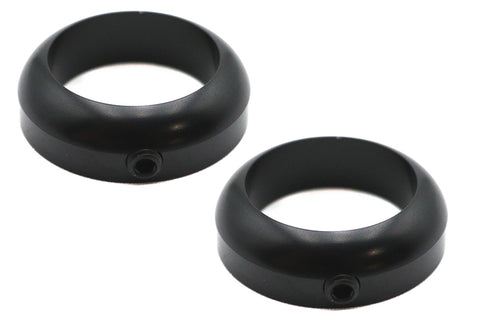 1 inch Handlebar Collar Set Black - V-Twin Mfg.