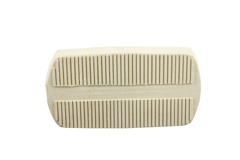 White FLH Brake Pedal Rubber Kit - V-Twin Mfg.