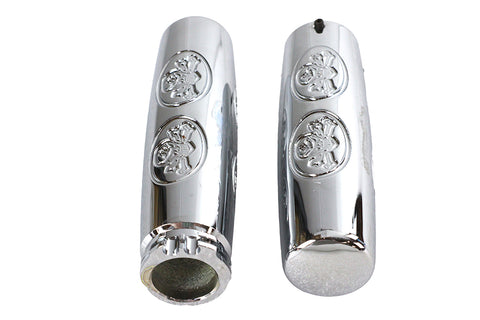 Billet Skull Style Grip Set - V-Twin Mfg.