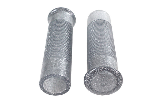Silver Metal Flake Grip Set - V-Twin Mfg.