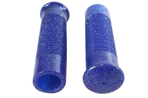 Blue Metal Flake Grip Set - V-Twin Mfg.