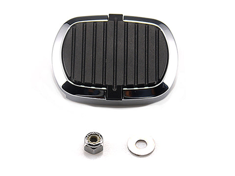 Small Brake Pedal Pad Chrome - V-Twin Mfg.
