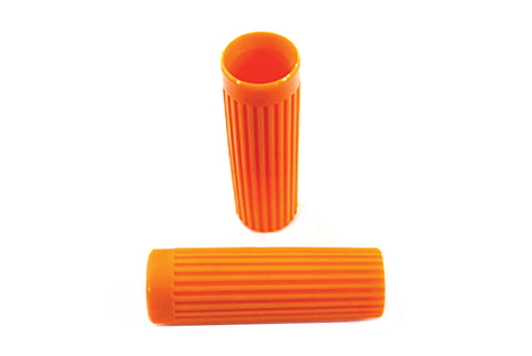 Replica Handlebar Grip Set Orange - V-Twin Mfg.