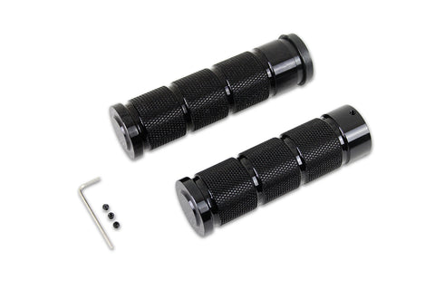 Black Retro Throttle by Wire Grip Set - V-Twin Mfg.