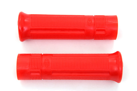Red Beck Plastic Grip Set - V-Twin Mfg.