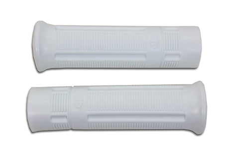 White Beck Plastic Grip Set - V-Twin Mfg.