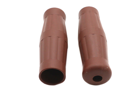 Brown Grip Set 1909 Style - V-Twin Mfg.