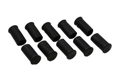 Replica Driver Footpeg Rubber Black - V-Twin Mfg.