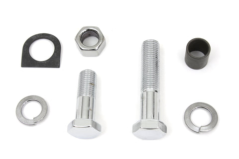 Chrome Starter Crank and Kick Starter Pedal Mounting Kit - V-Twin Mfg.
